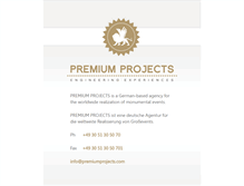 Tablet Screenshot of premiumprojects.com